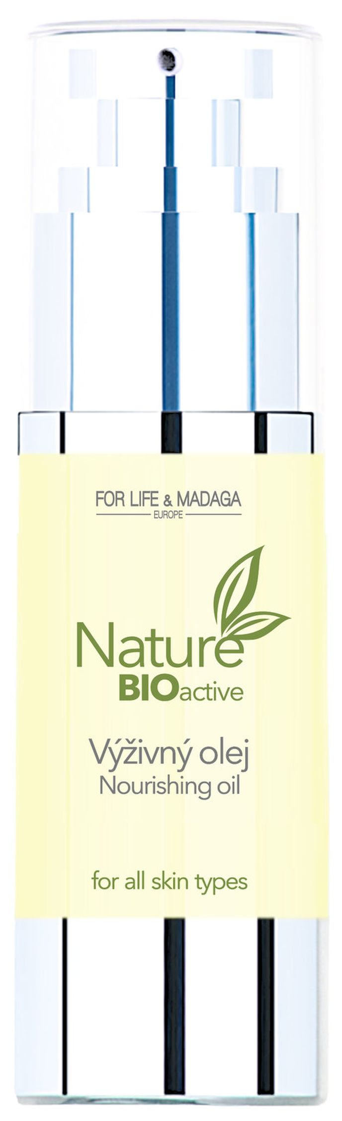 Výživný olej, Nature BIOactive, For Life and Madaga, forlifenadmadaga.com, 368 Kč/ 30 ml