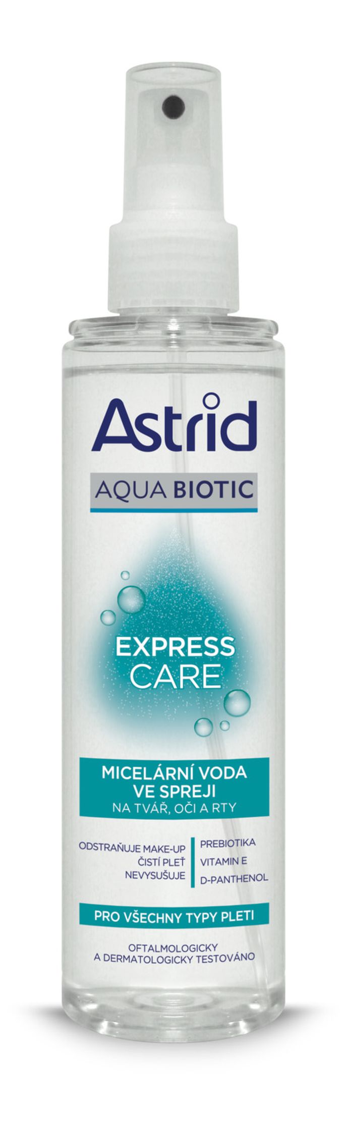 Expresní micelární voda ve spreji Aqua Biotic, Astrid, 100 Kč/200 ml