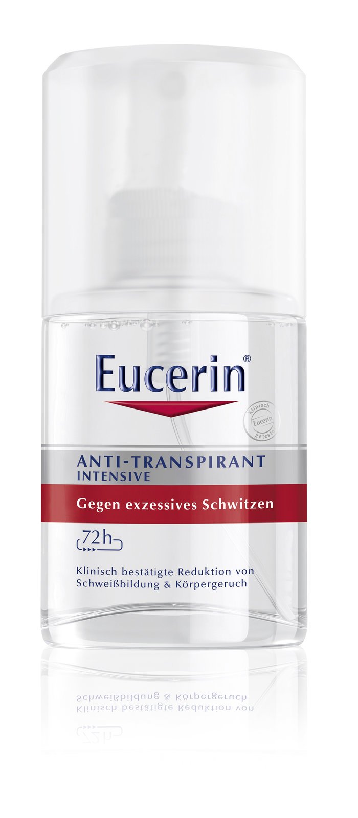 S účinností až 72 hodin – Intenzivní antiperspirant sprej, Eucerin, 199 Kč.