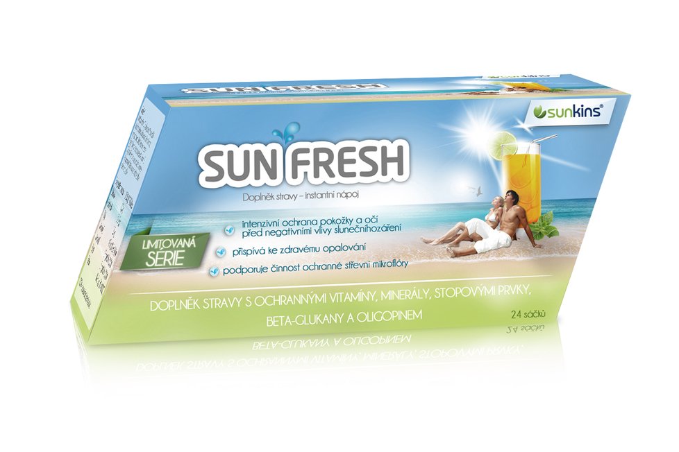 Osvěžující nápoj s betakarotenem, 450 Kč, Sun Fresh