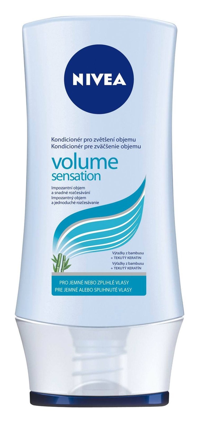 Kondicionér pro zvětšení objemu Volume Sensation, Nivea, 69,90 Kč.