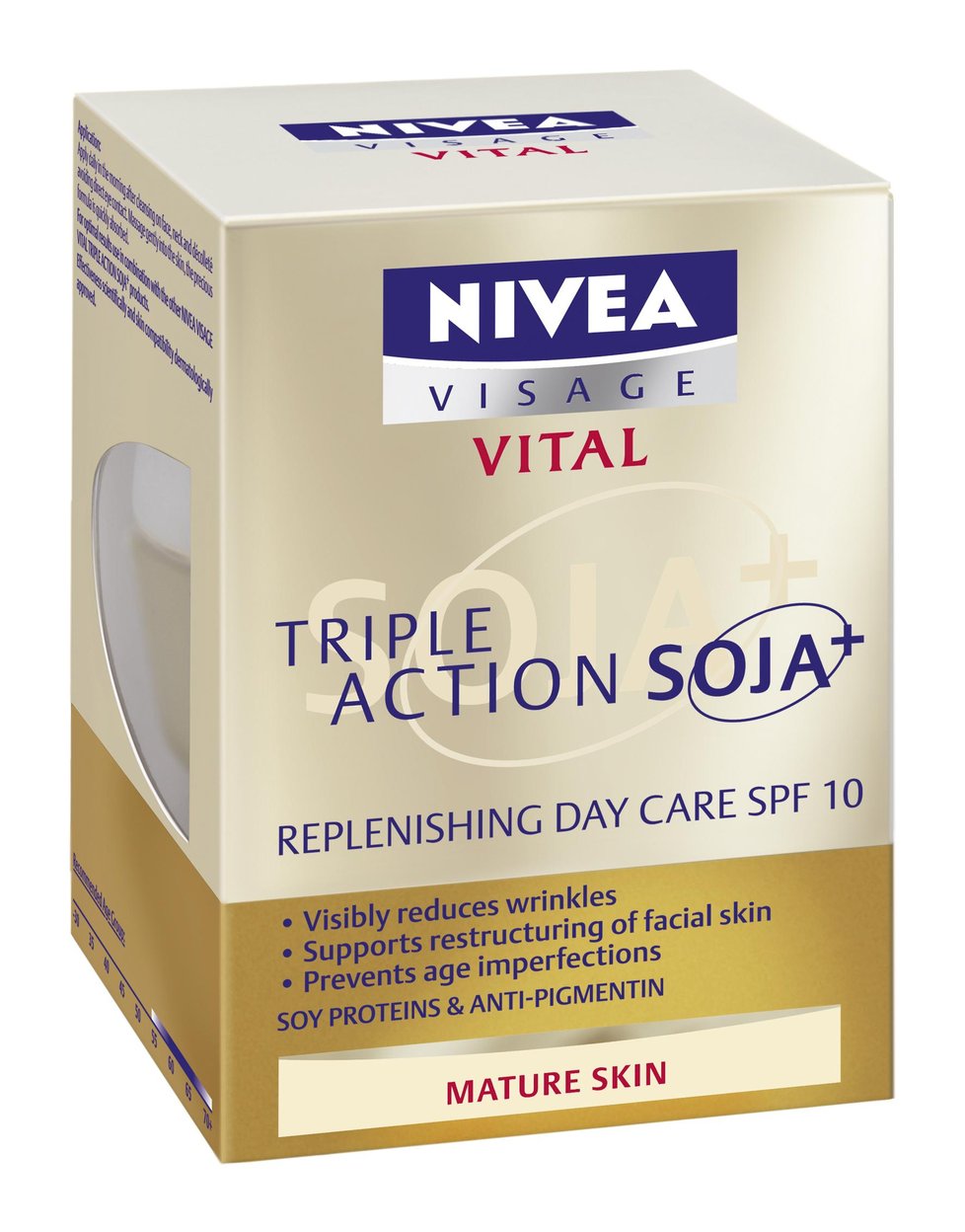 Obnovující denní krém Triple Action Soja+ FB, Nivea, 299 Kč