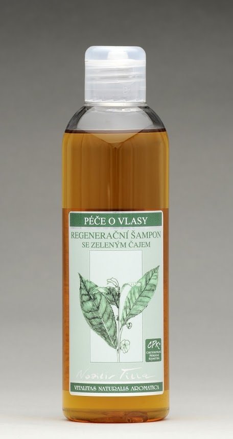 Nobilis Tilia je Regenerační šampon se zeleným čajem, 274 Kč, koupíte na eshop.nobilis.cz