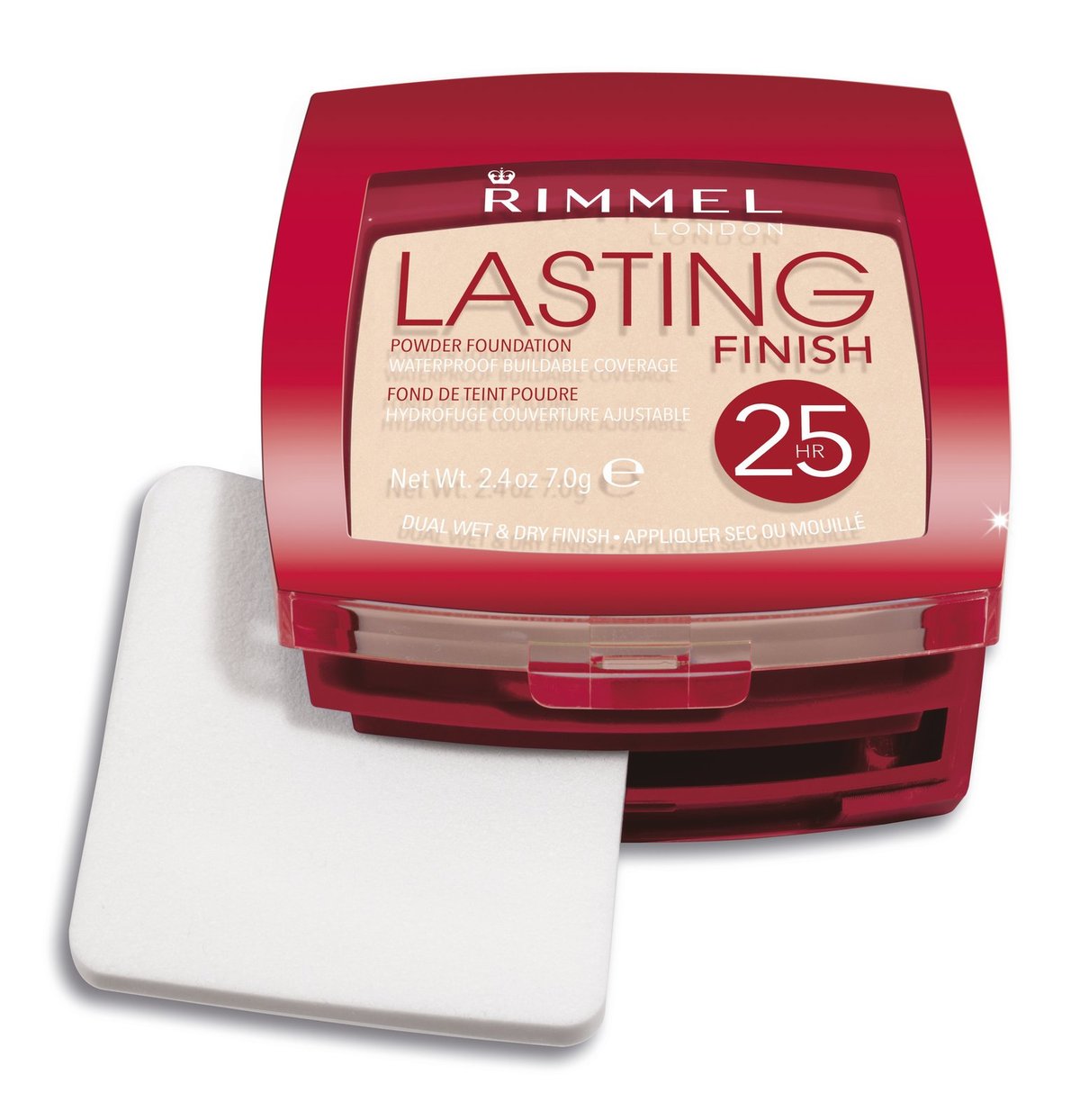 Kompaktní pudr 2 v 1 Lasting Finish 25 HR, Rimmel London, 199 Kč