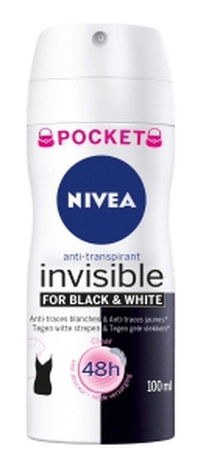 Mini antiperspirant Invisible for Black and White, 55 Kč/100 ml