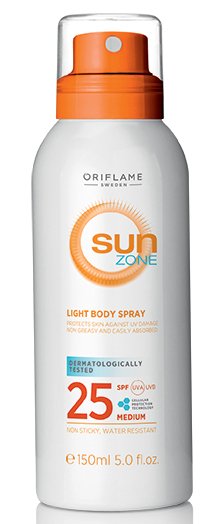 Oriflame Tělové opalovací mléko ve spreji SPF 25, 549 Kč, koupíte na www.oriflame.cz