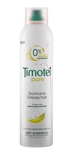 Timotei, suchý šampon (245 ml), 99 Kč, koupíte v síti drogerií