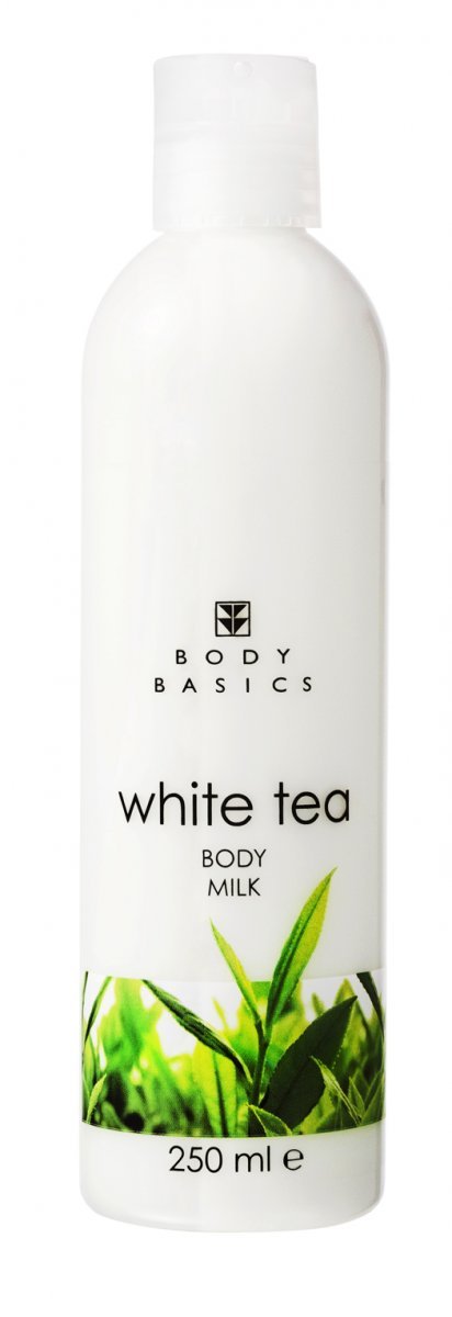 Tělové mléko s výtažky z bílého čaje, Body Basics, 199 Kč