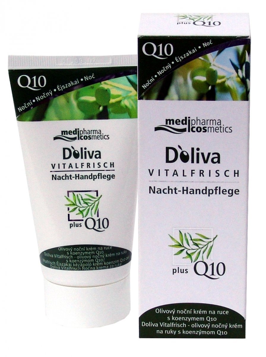 Co používá Dana Batulková - Olivový noční krém na ruce, Dòliva Vitalfrisch, Dòliva, 224 Kč (k dostání v lékárnách)