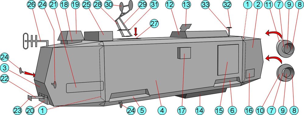 Kosmická tramvaj Říp-1: Návod na slepení