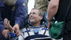 První dánský astronaut v kosmu Mogensen po návratu na Zemi.