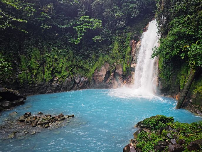 Vodopád Río Celeste Vodopád Río Celeste