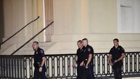 Policisté v ulicích Charlestonu