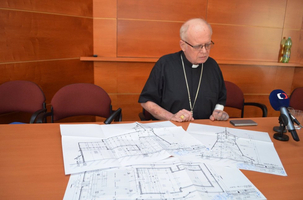 Plány gutského kostelíku má biskupství k dispozici.