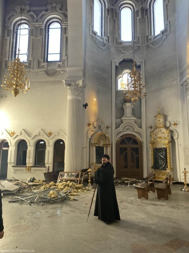 Rusové bombardují také pravoslavné kostely