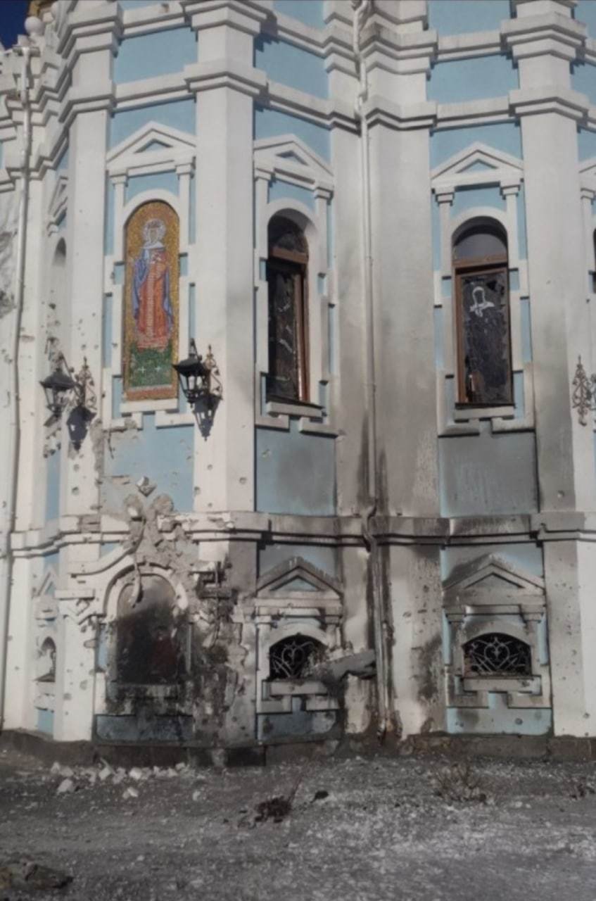 Rusové bombardují také pravoslavné kostely