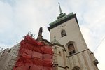 Pozdně gotická památka se opravuje od ledna. Věřící mohou po dohodě farnosti a stavebníků nyní v omezené míře kostel navštívit až do 23. prosince.