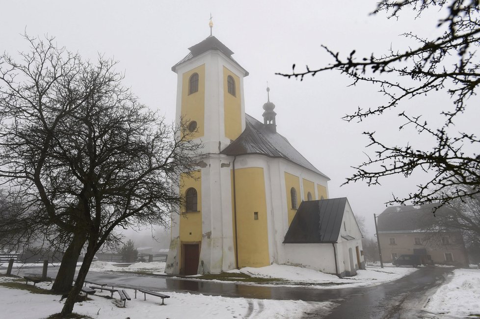 Vláda rozhodla 31. ledna 2018 o zapsání kostela Panny Marie Sněžné v obci Ruda v Moravskoslezském kraji (na snímku z 29. ledna 2018) na seznam národních kulturních památek.