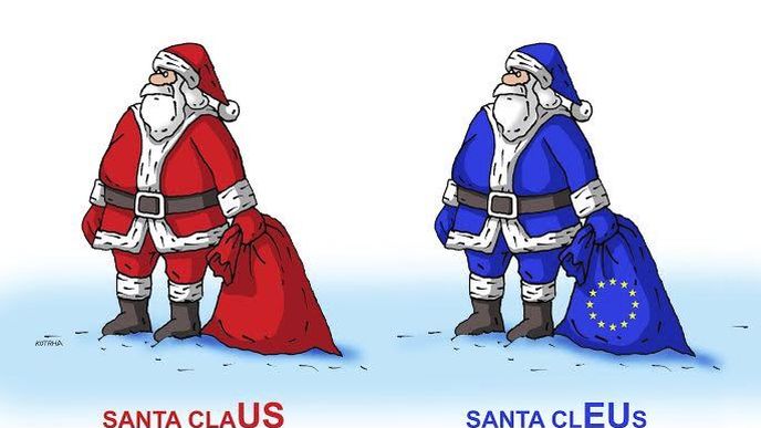 Komentář obrazem: Evropská unie bude mít svého vlastního Santa Clause