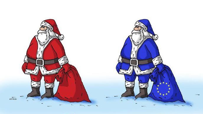 Komentář obrazem: Evropská unie bude mít svého vlastního Santa Clause Komentář obrazem: Evropská unie bude mít svého vlastního Santa Clause
