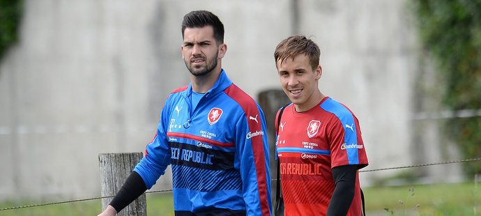 Tomáš Koubek s Josefem Šuralem na reprezentačním srazu