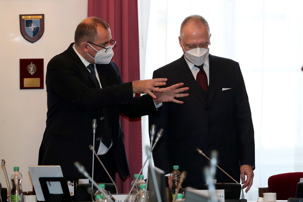 Jednání bezpečnostního výboru: Premiér Petr Fiala (ODS) doporučil do vedení BIS Michala Koudelku (3.2.2022)