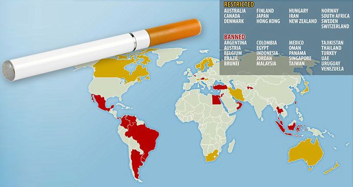 Zákazy kouření elektronických cigaret