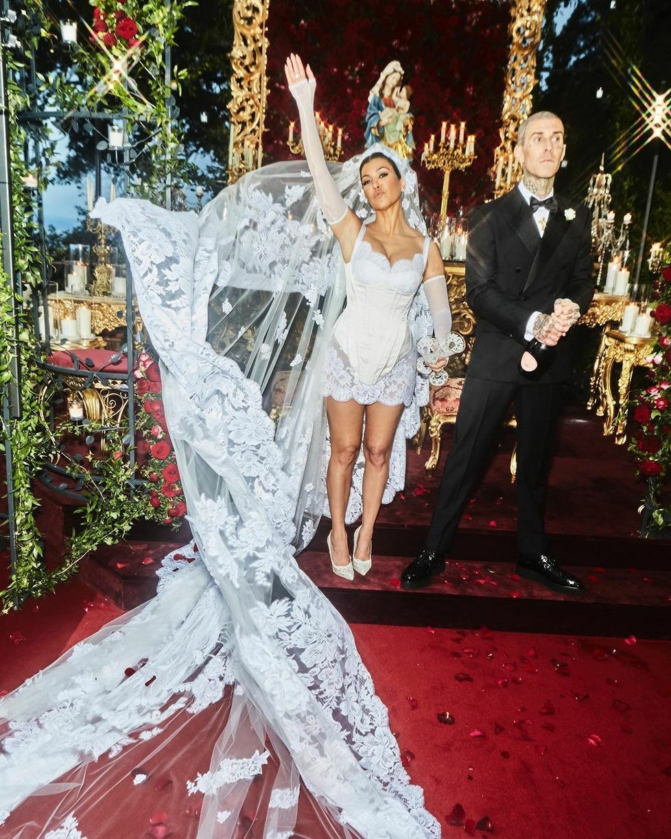 Svatba Kourtney Kardashianové a Travise Barkera v italském Portofinu