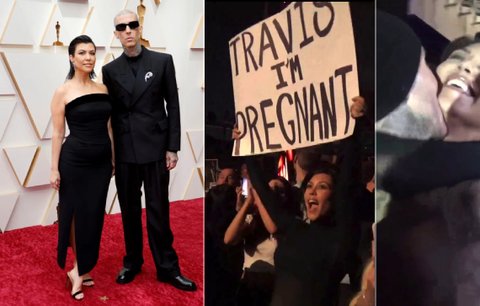 Po pití spermatu velká radost z plakátu! Kardashianka originálně oznámila těhotenství