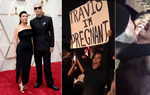 Po pití spermatu velká radost z plakátu! Kardashianka originálně oznámila těhotenství