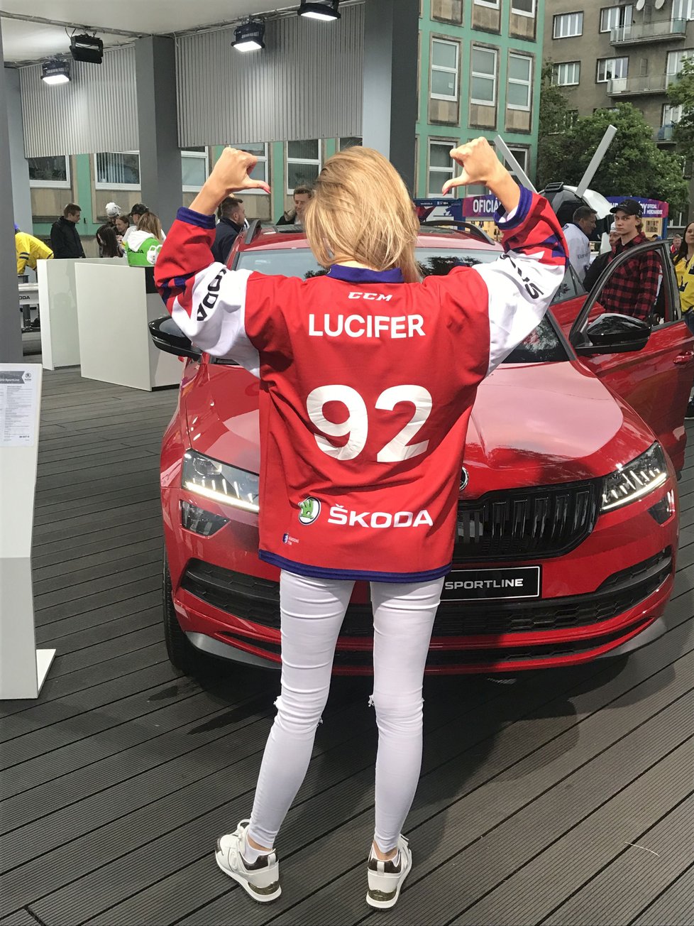 Lucie Kovandová na MS v hokeji