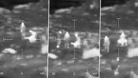 Špionážní letoun v Afghánistánu zachytil skupinu mužů, kteří obcovali s kozou