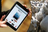 Dobrotivý čínský obchodník: Mobily a tablety prodává za kozy!