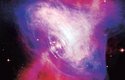 Krabí mlhovina je pozůstatkem po výbuchu supernovy z roku 1054.  V jejím centru se nachází pulsar