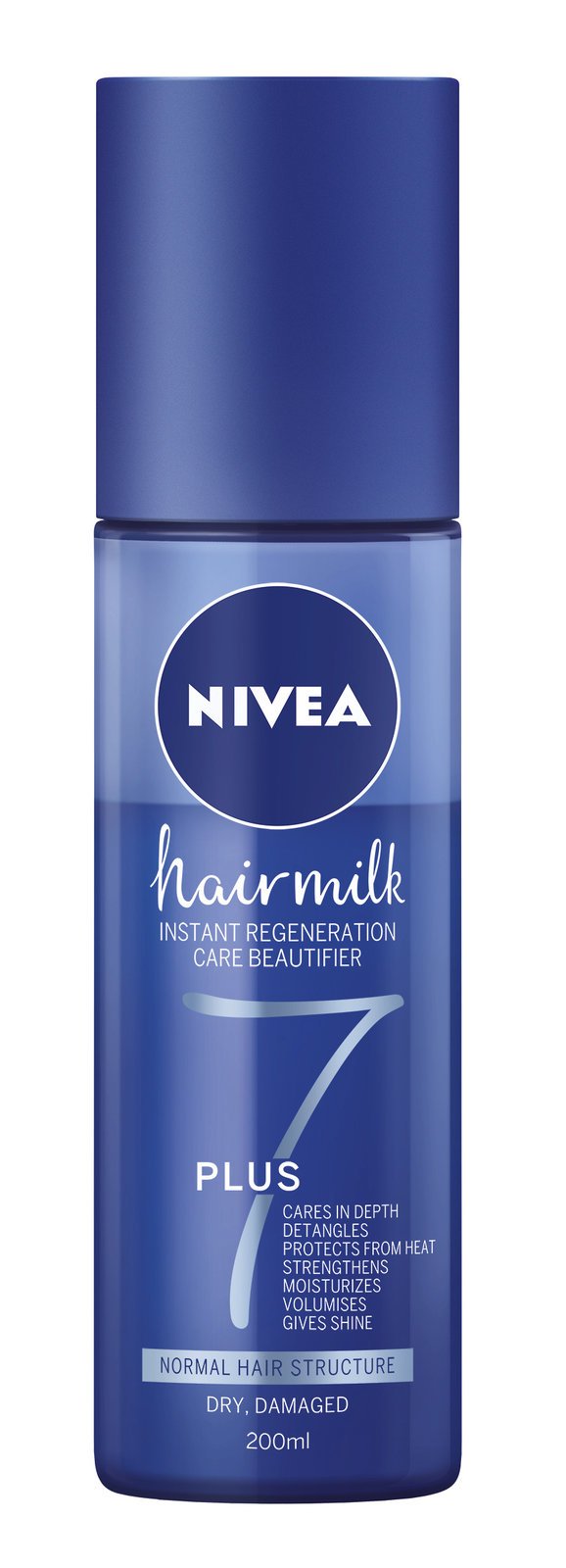 Bezoplachový kondicionér Nivea HairMilk pro normální vlasy, 110 Kč. Seženete ho v drogeriích. Perfektní pro lepší rozčesávání vlasů, a navíc chrání vlasy před teplem.