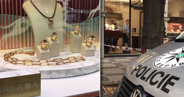 Krádež v luxusním klenotnictví v Pařížské: Zloději si odnesli šperky za více než dva miliony korun