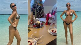 Zatímco se Krainová válí na Maledivách, doma se jí chystají Vánoce.