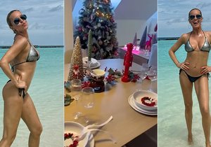Zatímco se Krainová válí na Maledivách, doma se jí chystají Vánoce.