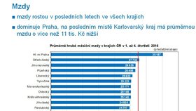 Rozdíl mezi nejvyšší a nejnižší mzdou činí 11 tisíc korun