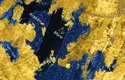 Radarový snímek jezera Kraken