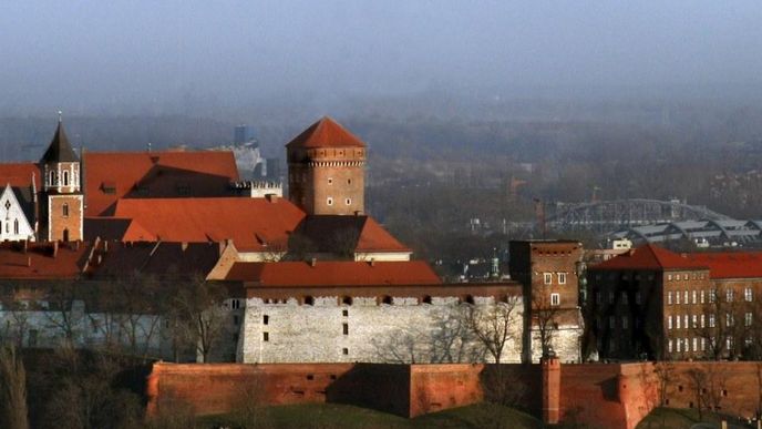Krakovský hrad Wawel, jeden ze symbolů polské státnosti