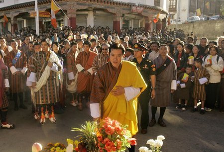 Z korunovace bhútánského krále