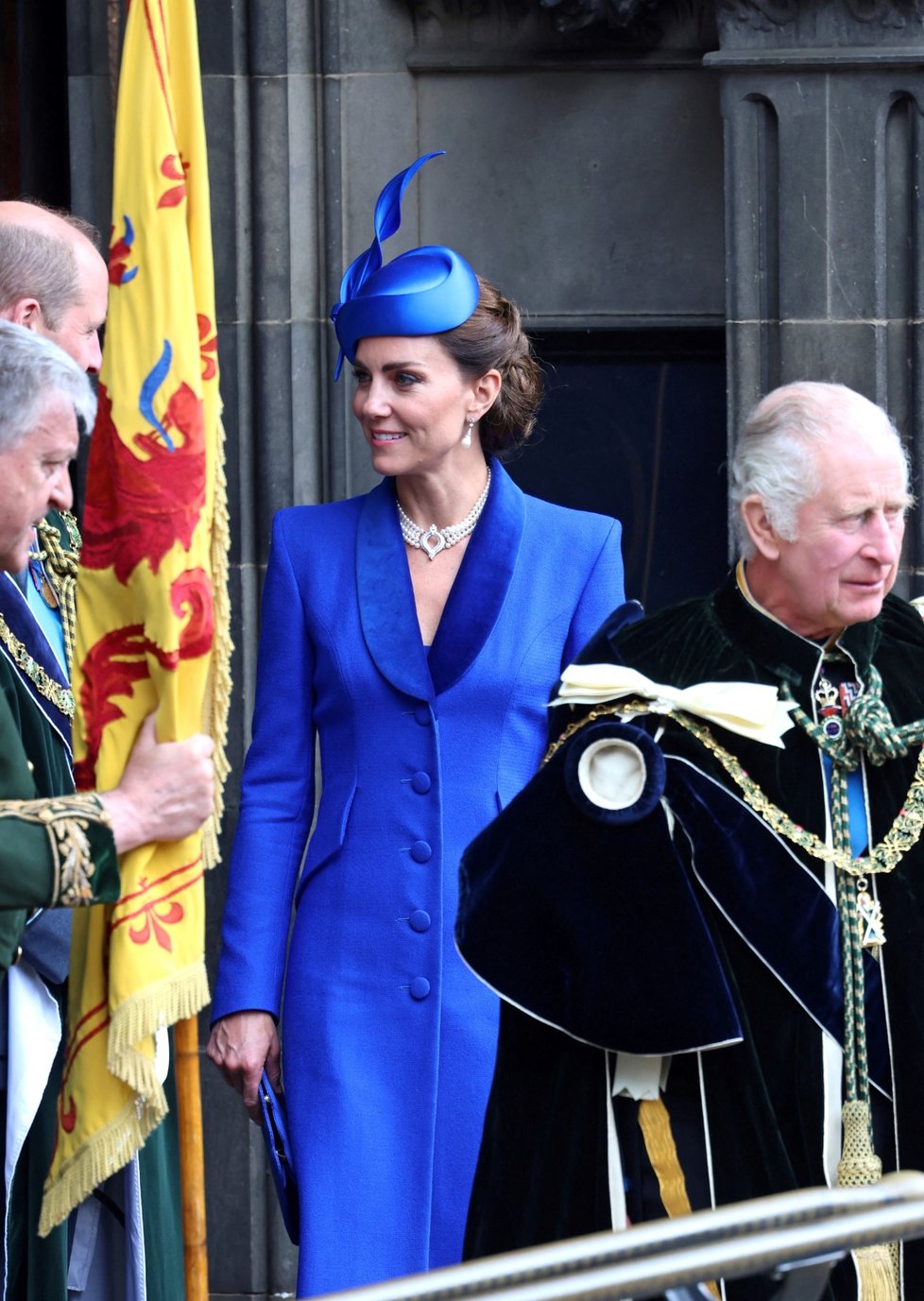 Britský král Karel III. obdržel skotskou korunu: princezna Kate.