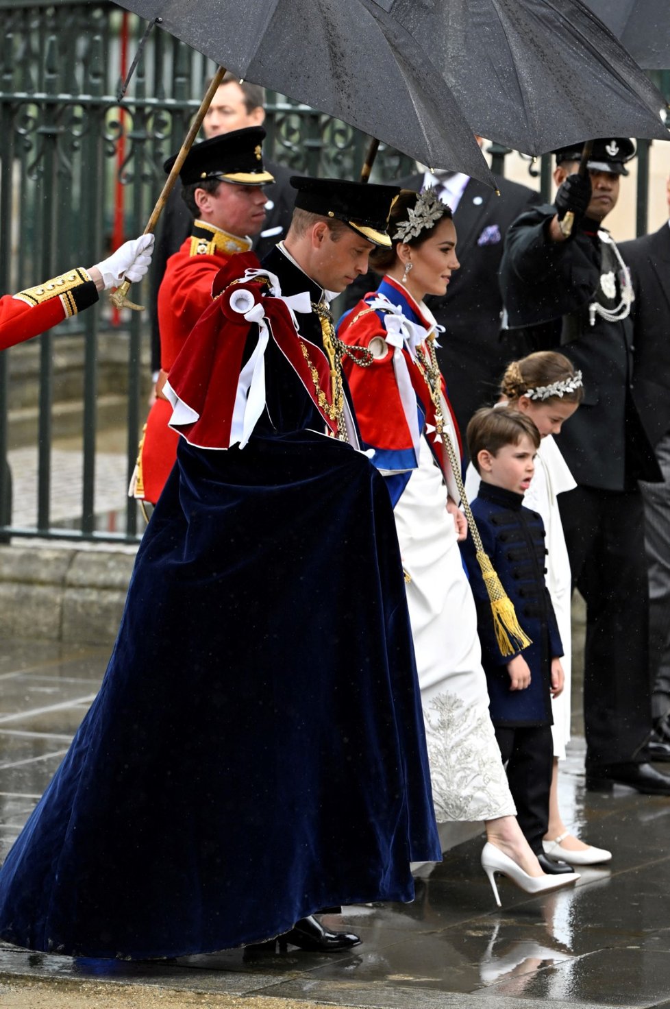 Korunovace krále Karla III.: Princ William, Kate a děti