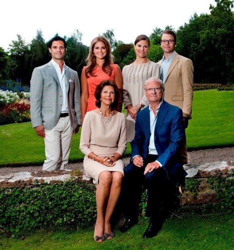 Švédská královská rodina pohromadě
