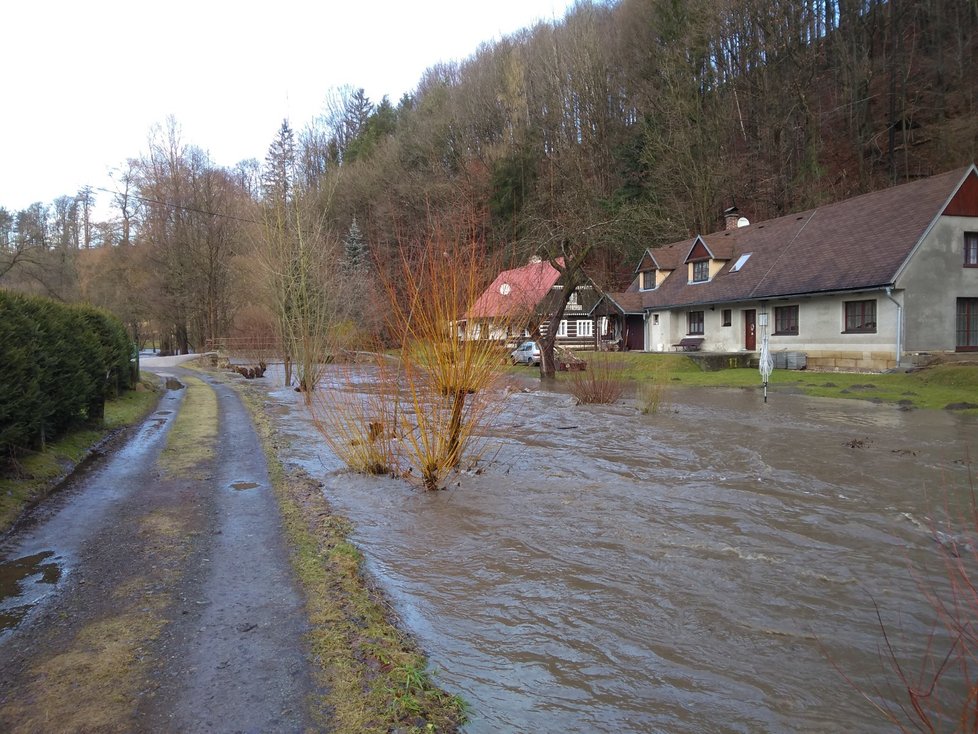 Povodňová situace v Královéhradeckém kraji. 