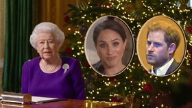 Královna Alžběta ve svém proslovu opomněla zmínit vévody ze Sussex