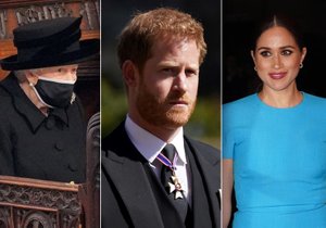 Monarchům se ulevilo, že Meghan chyběla na pohřbu Philipa, tvrdí kniha.