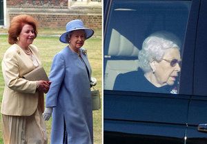 Královna Alžběta truchlí pro zesnulou sestřenici Lady Elizabeth Shakerleyovou.