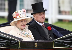 Královna Alžběta II. a její manžel princ Philip